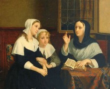 Hugues Merle_1823-1881_The Orphans – Reading The Bible.jpg